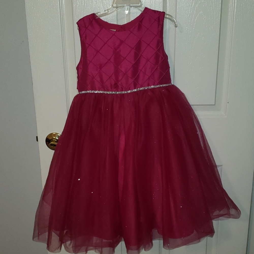 Formal Fuchsia dress with bow